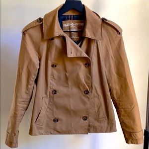 Madewell Cropped Khaki Raincoat